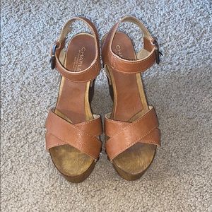 Brown Tall Wedges